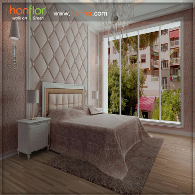 high stability  pvc flooring for warm and sweet bedroom