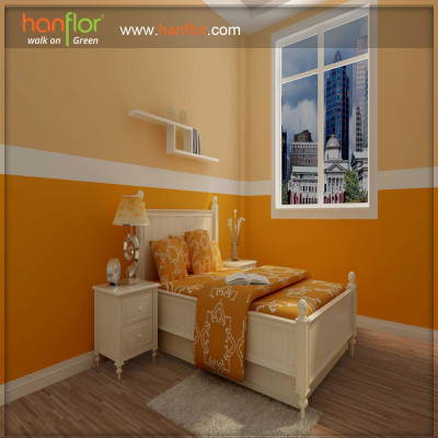 long lifespan pvc flooring for warm and sweet bedroom
