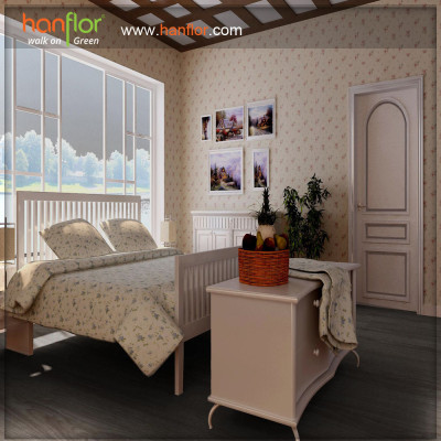 sound absorption pvc flooring for warm and sweet bedroom