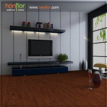 vinyl plastic flooring plank moisture resistance for living room dark brown