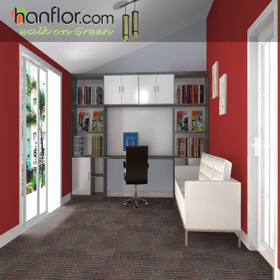 pvc floor tile smooth for study room HVT8123-6