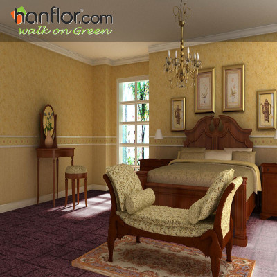 pvc floor tile easy-clean for bedroom HVT8129-10