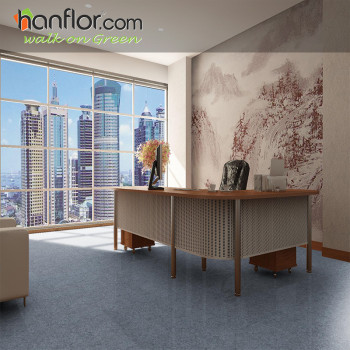 Hanflor pvc floor tile slate embossed  smooth for office HVT2008