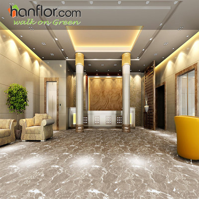 pvc floor tile slate embossed smooth for reception HVT2016
