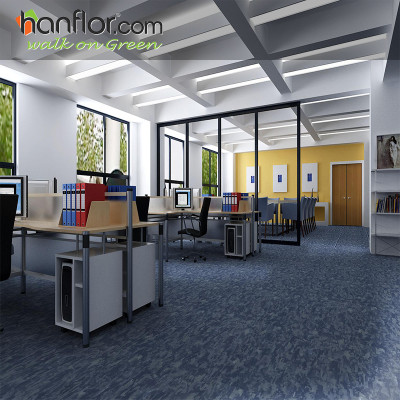 pvc floor tile  stone looking smooth for office HVT2023-3