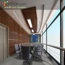 pvc floor tile slate embossed smooth for conference room HVT2028