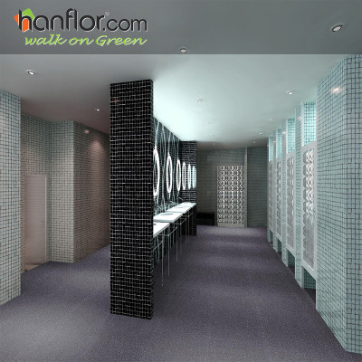 pvc floor tile granite looking smooth for toilet HVT2033-1