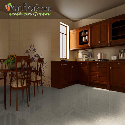pvc floor tile slate embossed smooth for kitchen HVT2038-1