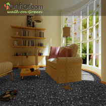 pvc floor tile cobblestone looking easy clean for study room HVT2058-1