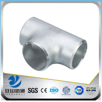YSW long straight stainless steel tee joint pipe tube pipe fittings