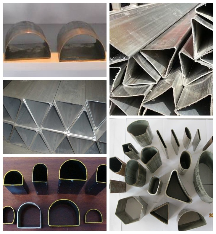 椭圆形异型钢管The oval shaped steel pipe三角形异型钢管Triangle shaped steel tube六角形异型钢管Hexagonal shaped steel tube菱形异型钢管Diamond shaped steel tube八角形异型钢管Octagonal shaped steel tube半圆形异型钢管Semicircle shaped steel tube不等边六角形异型钢管Unequal hexagonal shaped steel tube五瓣梅花形异型钢管plum blossom shape steel pipe双凸形异型钢管Double convex shaped steel tube双凹形异型钢管Double concave shaped steel tube瓜子形异型钢管Melon seeds deformed steel pipe圆锥形异型钢管Conical shaped steel tube波纹形异型钢管Corrugated shaped steel tube