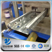 YSW mild galvanized steel c channel section standard sizes