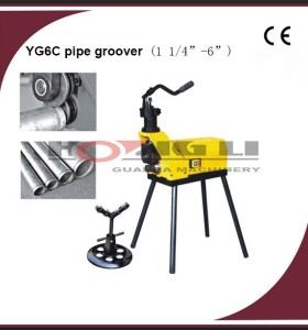 Yg6c tubo de grooving máquina de capacidade de 1 1/4 " - 6 ", Aprovado pela CE