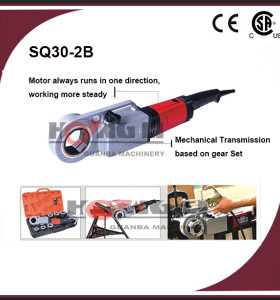 Sq30-2b mão portátil- realizada elétrica tubulação threader/pipe threading máquina, ce& csa," 1/2-2"