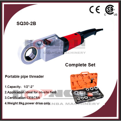 Sq30-2b electric enfiador tubulação portátil / máquina de rosqueamento de tubos, Ce & csa, 1/2 " - 2 "