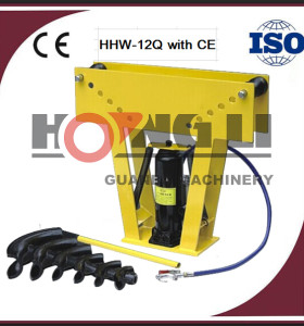 12 T 16 T ar de rolamento hidráulica tubo bender HHW-12Q 16Q para 2 " 3 " tubo redondo com CE