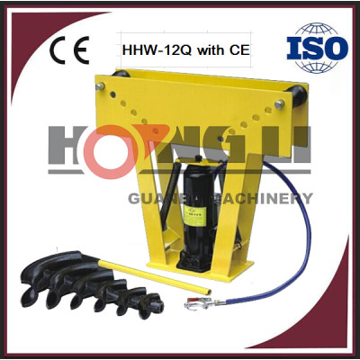 12 T 16 T ar de rolamento hidráulica tubo bender HHW-12Q 16Q para 2 " 3 " tubo redondo com CE