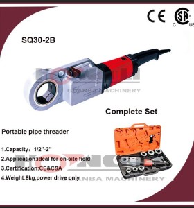 Sq30-2b 3/8 " - 2 " hand held portátil pipe threading máquina com melhor preço