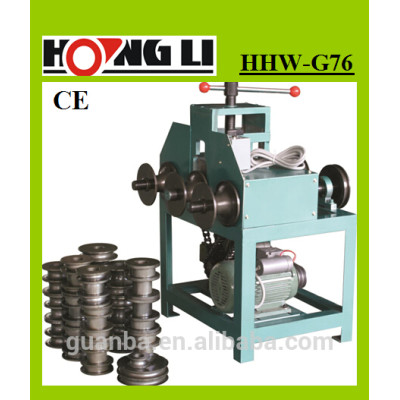 Hhw-g76 três rolo de aço inoxidável máquina de dobra para squre / round pipe