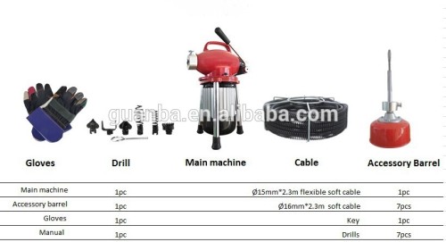 Hongli D75 dreno máquina de limpeza/limpador de drenos/máquina de limpeza de esgotos para venda