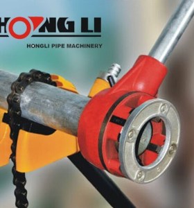 Hongli 12R compact tubo manual de threading máquina