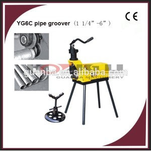 Yg6c aço inoxidável hidráulicos rolo groover / roll máquina grooving
