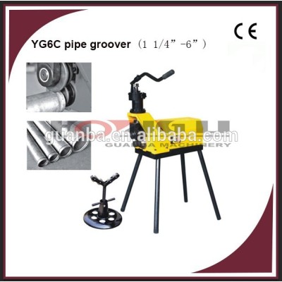 Yg6c hidráulica tubo rolo groover / roll máquina grooving