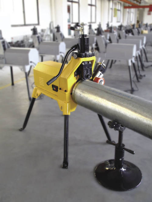 Máquina ranuradora de tubos hidráulicos para tubos de acero de 12 "máx ( YG12K )