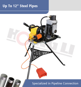 YG12A Portable Roll Grooving Machine untuk Max 12 "Steel Pipe
