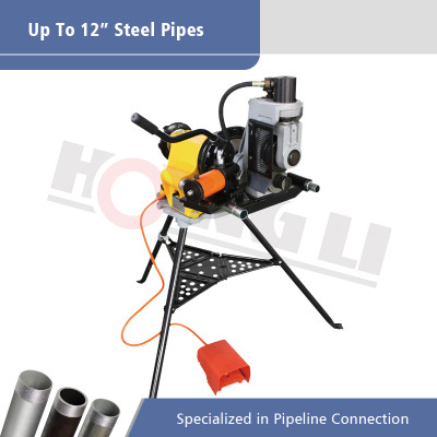 YG12A Portable Roll Grooving Machine untuk Max 12 "Steel Pipe