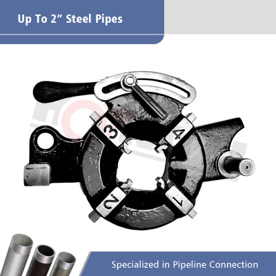 F4 Tipe 2 "Pipa Threading Die Head untuk SQ100D