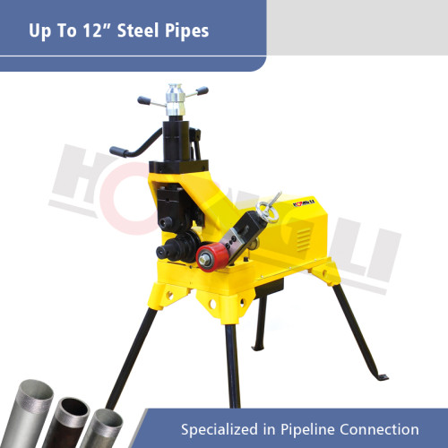 Light Steel Pipe Roll Grooving Machine For Sale Is Capable Of Grooving Up To 12”Sch 10 and 8” Sch 40 Standard Wall Pipes G12D