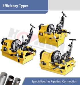 Tipos de eficiencia de máquinas para roscar tuberías eléctricas en promoción para tuberías de hasta 4 pulgadas