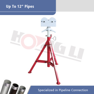 1109 Roller Head Pipe Stand untuk Max 12 Inch Pipes