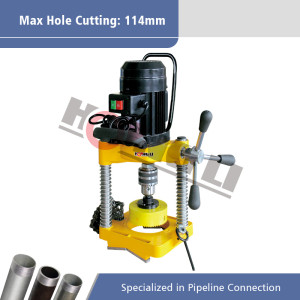 Máquina de corte JK114 Electric Hole Pipe para Max 8 "Pipes