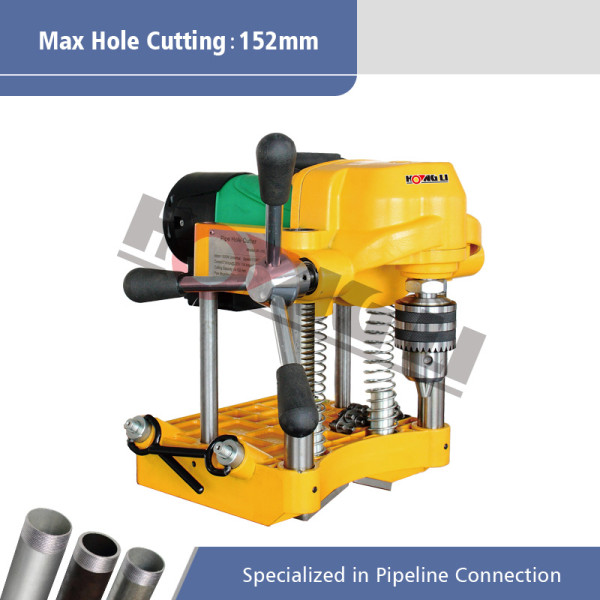 JK150 Portable Pipe Lubang Cutting Machine untuk 12 