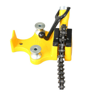虎王H402台式链钳1/8-6寸台钳管虎钳支架简易手动弯管器