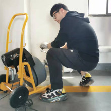 Operation Training of Hollow Drum Design Drain Cleaning Machine