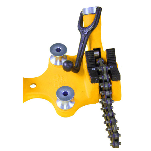 虎王H402台式链钳1/8-6寸台钳管虎钳支架简易手动弯管器