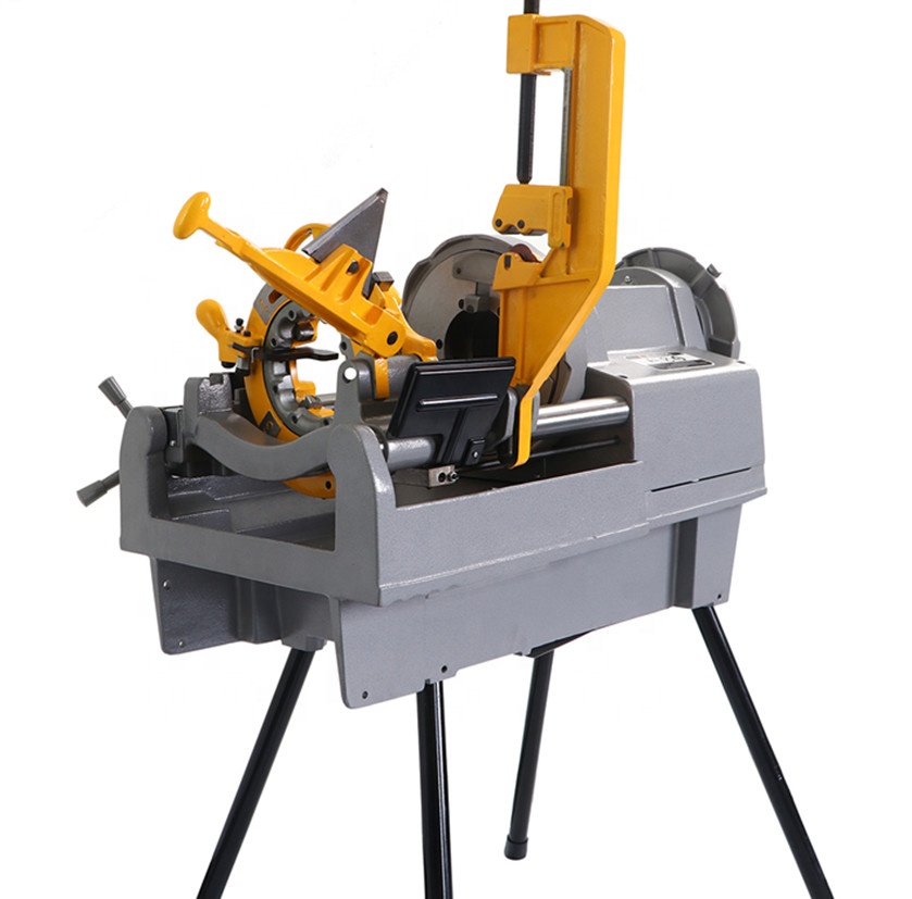 3 Inch Compact Manual Pipe Threader An Induction Motor Ensures Sound Levels Well When Using SQ100F Professional Pipe Threading Machine HONGLI