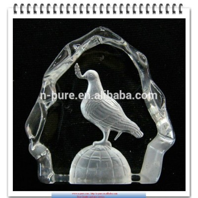 bird engrave crystal iceberg,Crystal 3D birds iceberg
