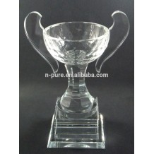 nice design crystal cup,unique crystal trophy cup