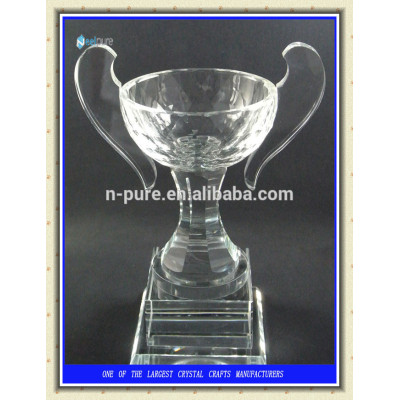 Hot Sale Cheap Big Crystal Cup Trophy, Crystal Awards Cup