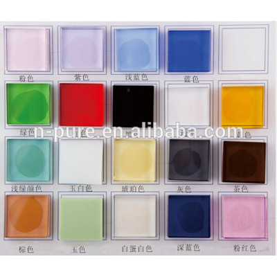 different color Blank Crystal cube block