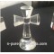 Cheap clear crystal glass cross glass standing cross for custom souvenirs gifts