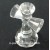 Cheap clear crystal glass cross glass standing cross for custom souvenirs gifts