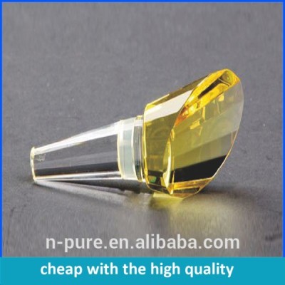 wholesale High Quality ptical Crystal Wine Stopper for wedding favor