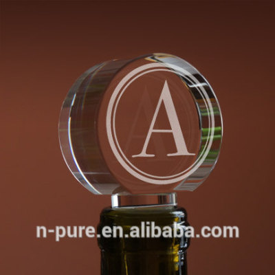 Wholesale cheap promotional clear Crystal glass Wine bottle Stopper