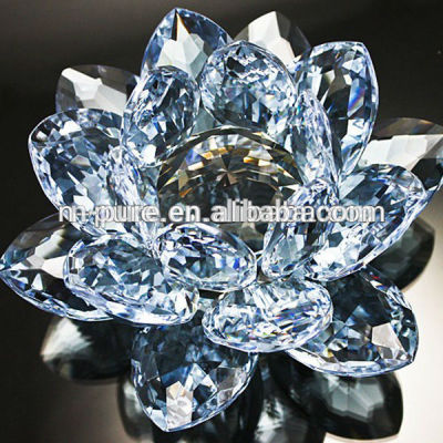 crystal lotus, crystal decoration, crystal lotus flower for wedding gifts