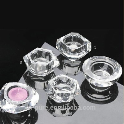 tealight candle holders crystal glass candle holder for home decor for wedding gift